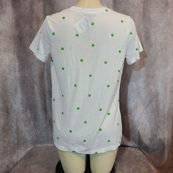 Halogen Clover Print Tee Size Medium - Picture 3 of 5